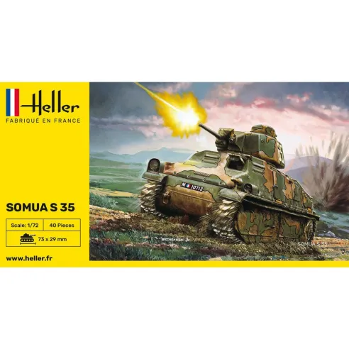 Maquette militaire Somua S35 1/72 - Heller 79875