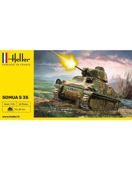 Maquette militaire Somua S35 1/72 - Heller 79875