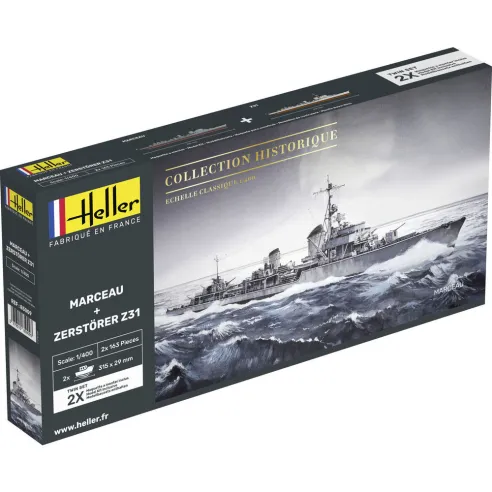 Maquettes bateaux Marceau + Zerstörer Z31 Twinset 1:400 - Heller 85009