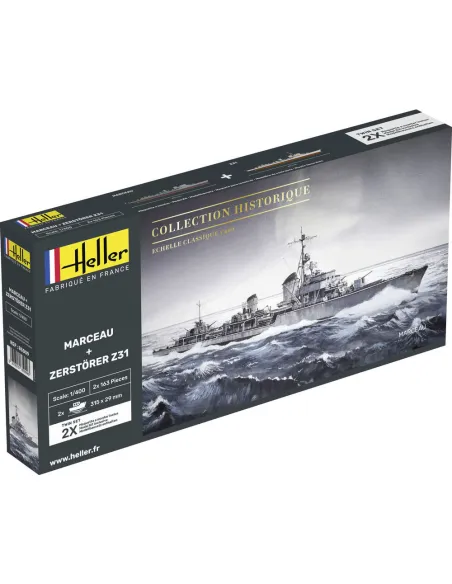 Maquettes bateaux Marceau + Zerstörer Z31 Twinset 1:400 - Heller 85009
