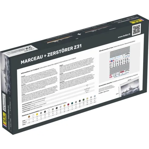 Maquettes bateaux Marceau + Zerstörer Z31 Twinset 1:400 - Heller 85009