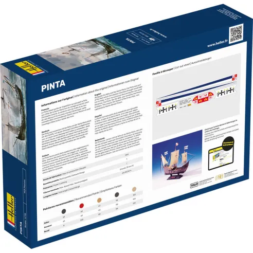 Pinta 1/75 - Maquette de bateau - Starter Kit - Heller 56816