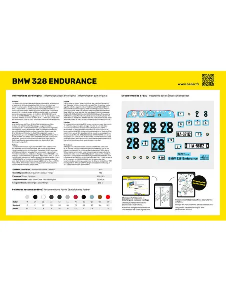Maquette voiture 328 Endurance 1:24 - Heller 80782