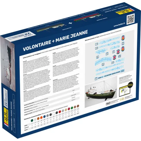 Maquettes bateaux Volontaire Marie + Marie Jeanne Twinset 1:200 - Heller 85604