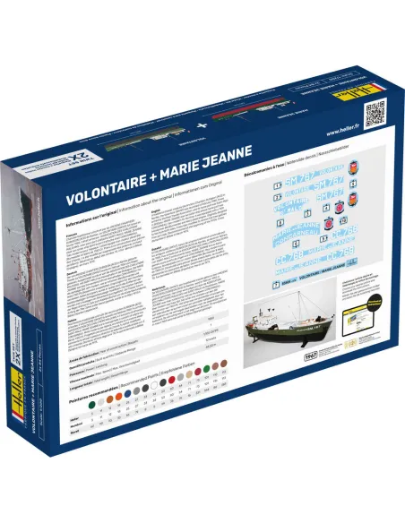 Maquettes bateaux Volontaire Marie + Marie Jeanne Twinset 1:200 - Heller 85604