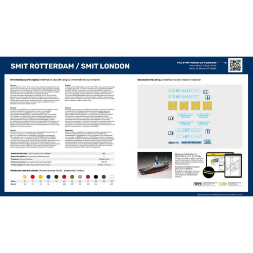 Maquette bateau Smit Rotterdam 1:200 - Heller 80620