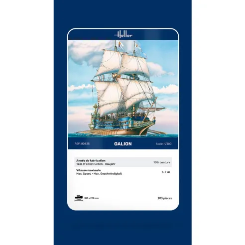 Maquette bateau Galion 1:200 - Heller 80835