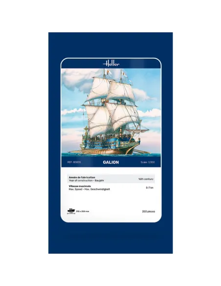 Maquette bateau Galion 1:200 - Heller 80835