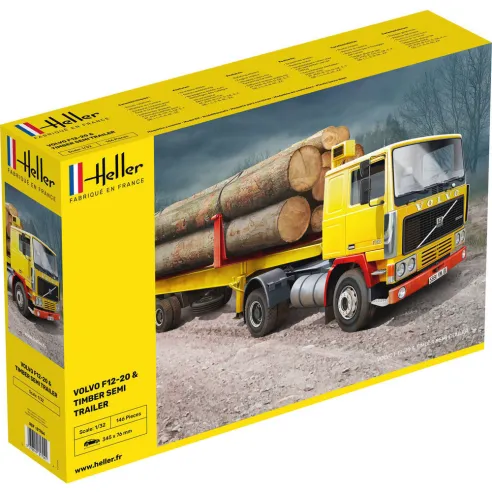 Maquette camion 20 & Timber Semi Trailer 1:32 - Heller 81704