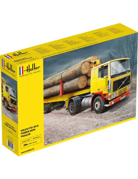 Maquette camion 20 & Timber Semi Trailer 1:32 - Heller 81704