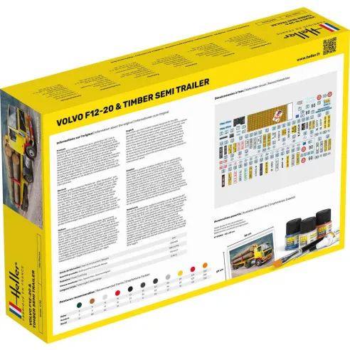 Maquette camion 20 & Timber Semi Trailer 1:32 - Heller 81704