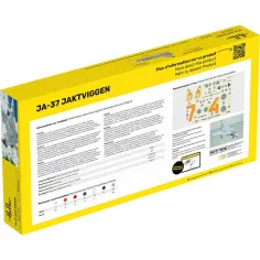 Maquette avion Ja-37 Jaktviggen 1:72 - Starter Kit - Heller 56309 2
