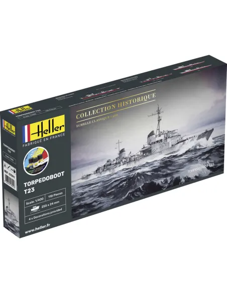 Maquette bateau Torpedoboot T23 1:400 - Starter Kit - Heller 57011