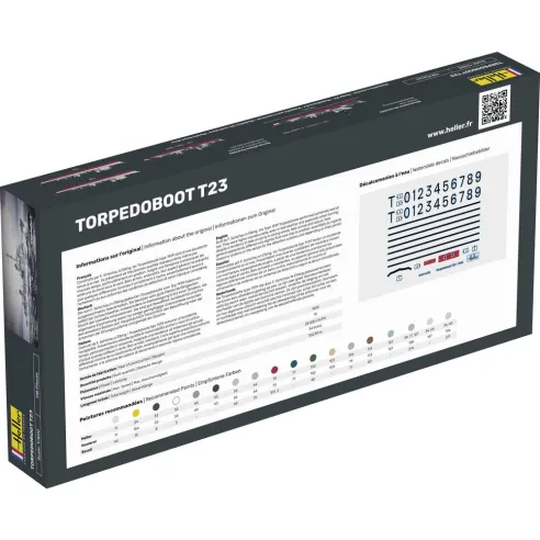 Maquette bateau Torpedoboot T23 1:400 - Starter Kit - Heller 57011