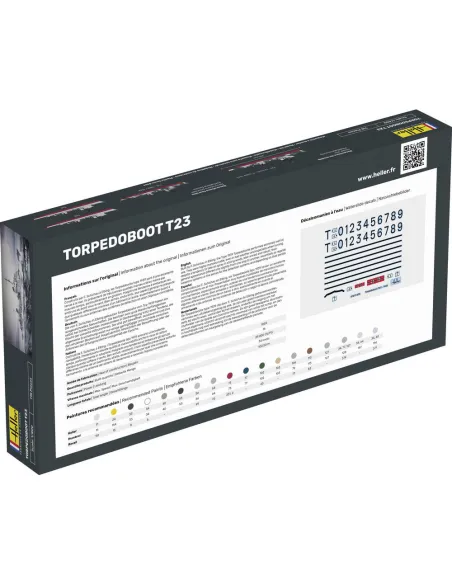 Maquette bateau Torpedoboot T23 1:400 - Starter Kit - Heller 57011