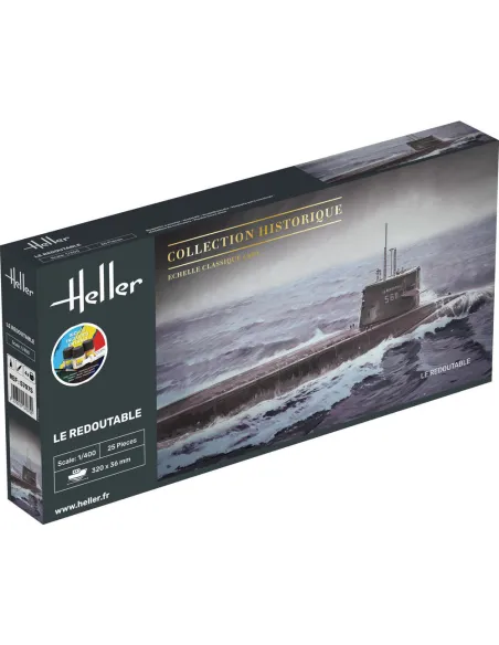Maquette sous-marin U-Boot S/M Redoutable 1:400 - Starter Kit - Heller 57075