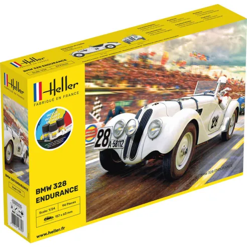 Maquette voiture 328 Endurance 1:24 - Starter Kit - Heller 56782