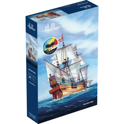 Maquette bateau Golden Hind 1:96 - Starter Kit - Heller 56829