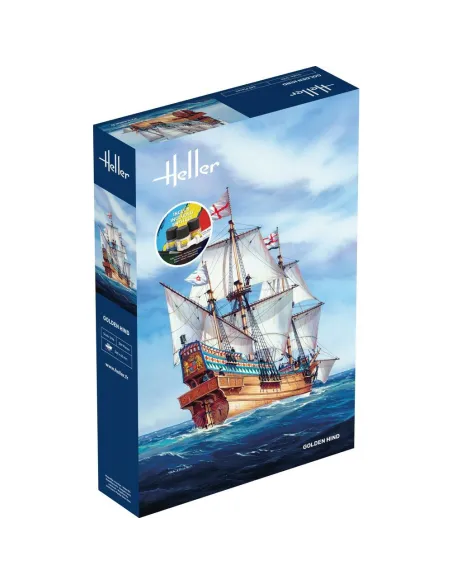 Maquette bateau Golden Hind 1:96 - Starter Kit - Heller 56829