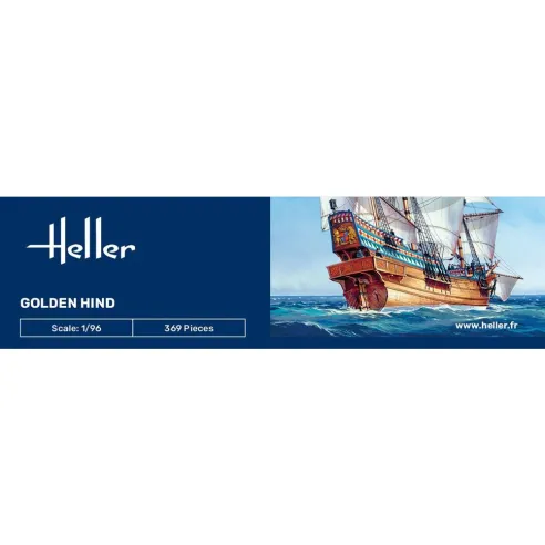 Maquette bateau Golden Hind 1:96 - Starter Kit - Heller 56829