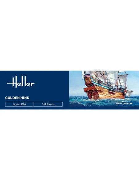 Maquette bateau Golden Hind 1:96 - Starter Kit - Heller 56829