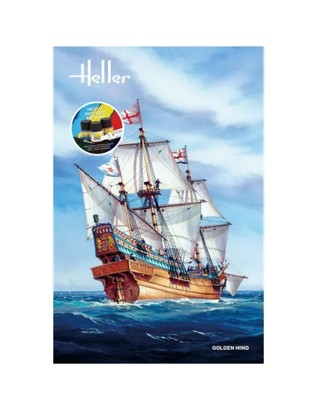 Maquette bateau Golden Hind 1:96 - Starter Kit - Heller 56829