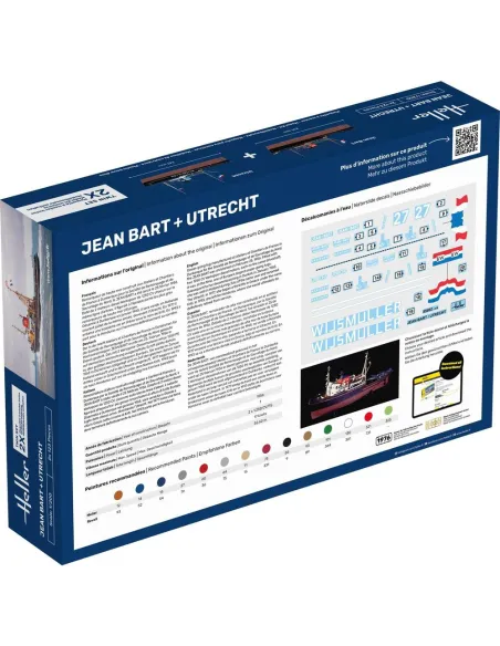 Maquettes bateaux Jean Bart + Utrecht Twinset 1:200 - Starter Kit - Heller 55602