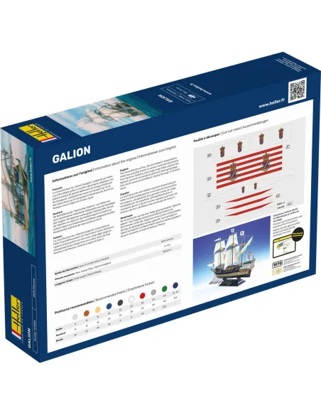 Maquette bateau Galion 1:200 - Starter Kit - Heller 56835