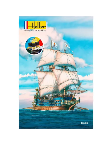 Maquette bateau Galion 1:200 - Starter Kit - Heller 56835