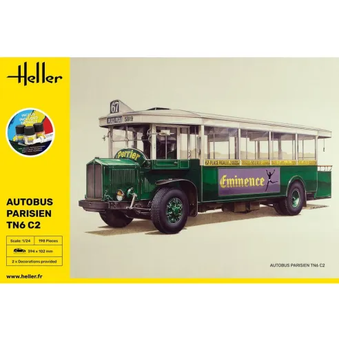 Maquette autobus Autobus TN6 C2 1:24 - Starter Kit - Heller 56789