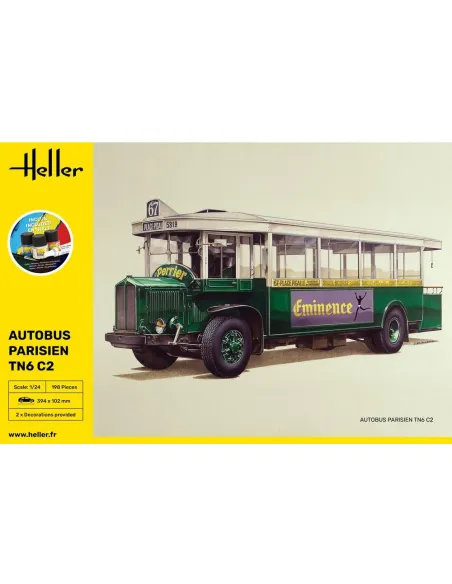 Maquette autobus Autobus TN6 C2 1:24 - Starter Kit - Heller 56789