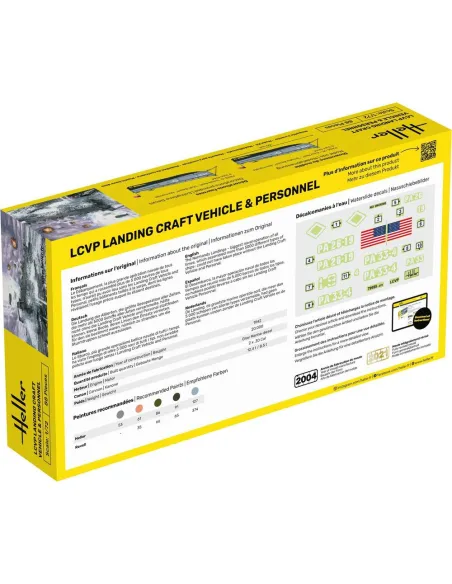 Maquette bateau militaire Lcvp Landungsboot + Figures 1:72 - Starter Kit - Heller 56995 Maquette bateau militaire Lcvp Landungsboot + Figures 1:72 - Starter Kit - Heller 56995