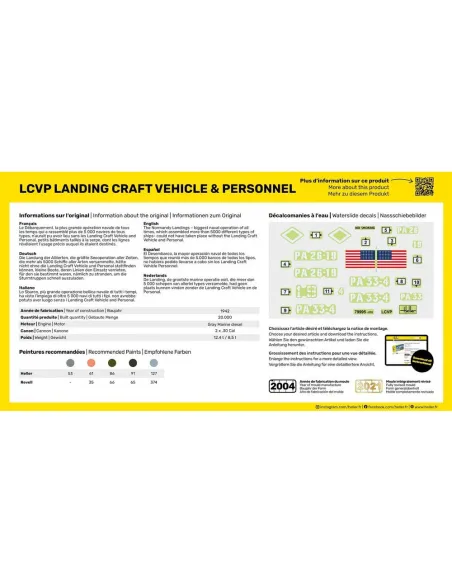 Maquette bateau militaire Lcvp Landungsboot + Figures 1:72 - Starter Kit - Heller 56995 Maquette bateau militaire Lcvp Landungsboot + Figures 1:72 - Starter Kit - Heller 56995