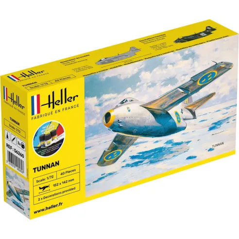 Maquette avion Tunnan 1:72 - Starter Kit - Heller 56260