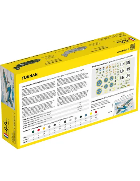 Maquette avion Tunnan 1:72 - Starter Kit - Heller 56260