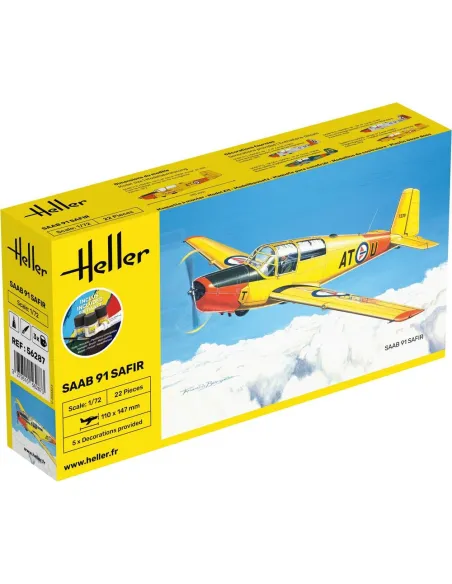 Maquette avion Safir 91 1:72 - Starter Kit - Heller 56287