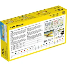 Maquette avion Safir 91 1:72 - Starter Kit - Heller 56287 2