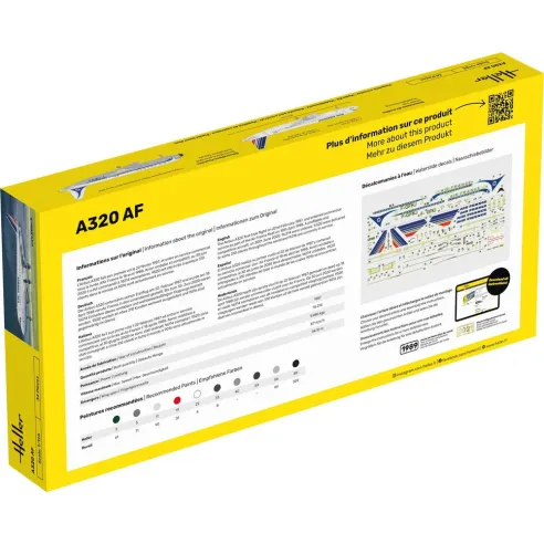 Maquette avion A-320 Af 1:125 - Starter Kit - Heller 56448