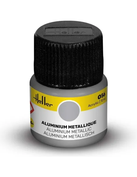 Peinture Acrylique 056 aluminium 12ml - Heller 9056 Peinture Acrylique 056 aluminium 12ml - Heller 9056