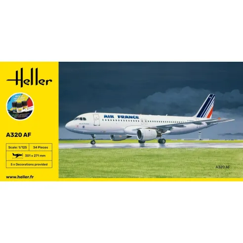 Maquette avion A-320 Af 1:125 - Starter Kit - Heller 56448