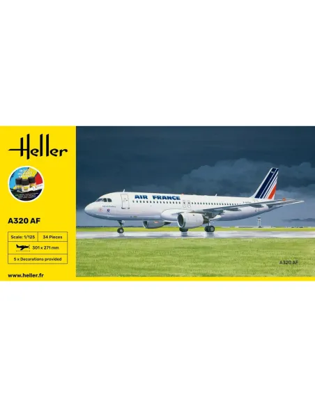 Maquette avion A-320 Af 1:125 - Starter Kit - Heller 56448