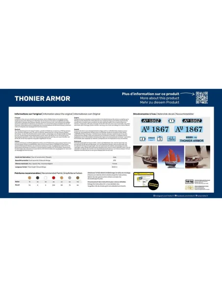 Thonier Armor 1/12 - Maquette de bateau - Starter Kit - Heller 56609 Thonier Armor 1/12 - Maquette de bateau - Starter Kit - Heller 56609