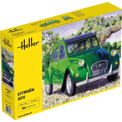 Maquette de voiture Citroen 2 Cv 1/24 - Heller 80765