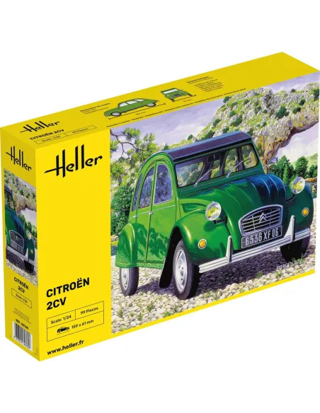 Maquette de voiture Citroen 2 Cv 1/24 - Heller 80765