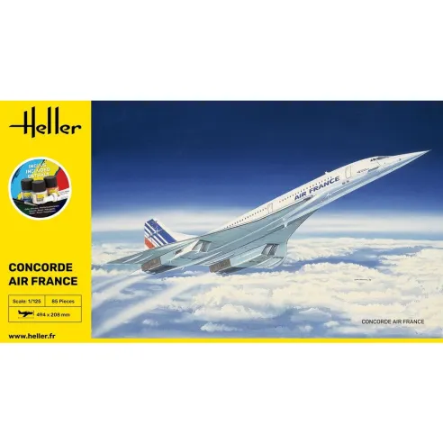 Maquette avion Concorde 1:125 - Starter Kit - Heller 56445