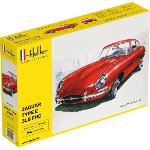 Maquette voiture Jaguar Type E 3L8 Fhc 1:24 - Heller 80709