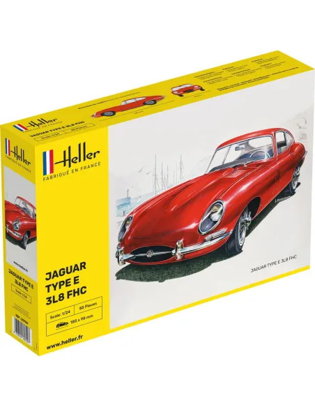 Maquette voiture Jaguar Type E 3L8 Fhc 1:24 - Heller 80709