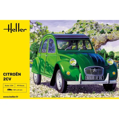 Maquette de voiture Citroen 2 Cv 1/24 - Heller 80765