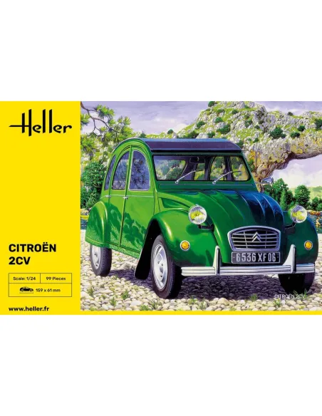 Maquette de voiture Citroen 2 Cv 1/24 - Heller 80765