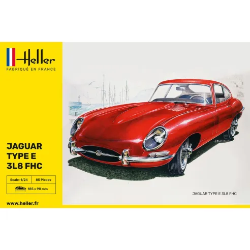 Maquette voiture Jaguar Type E 3L8 Fhc 1:24 - Heller 80709